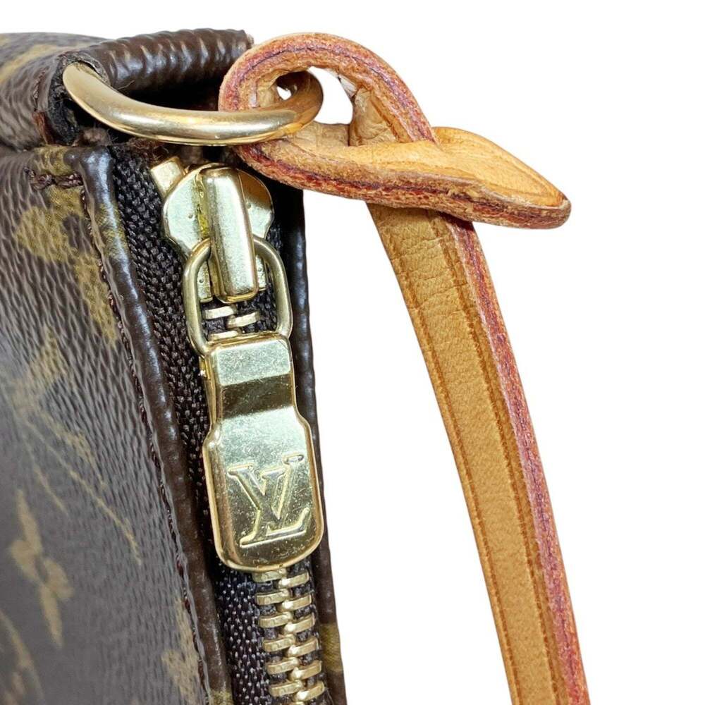 LOUIS VUITTON Brown Monogram Canvas Pochette Mini Bag - Picture 9 of 9